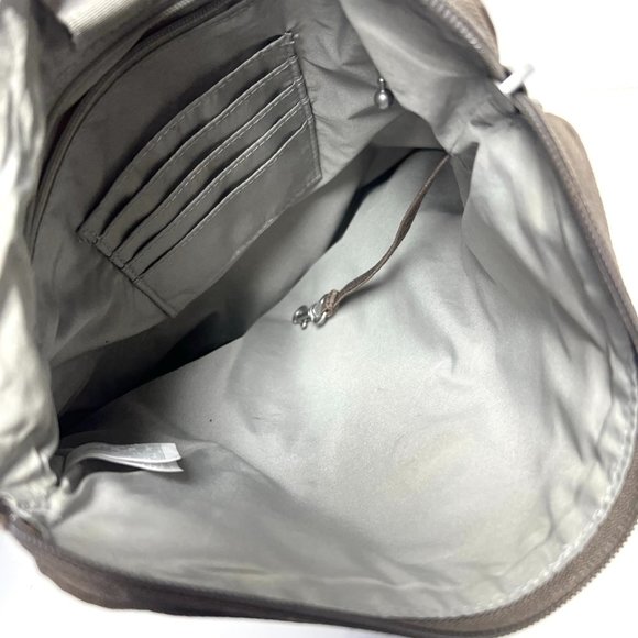 Baggallini Nylon crossbody bag purse Taupe Brown adjustable strap travel casual - Picture 8 of 9